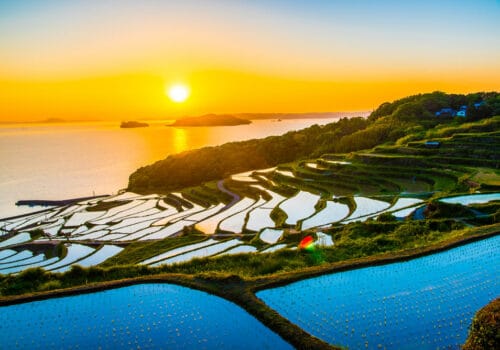 Kyushu, rijstterras van Doya Tenada