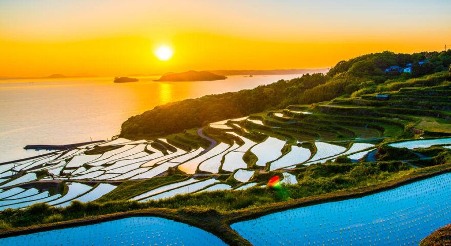 Kyushu, rijstterras van Doya Tenada