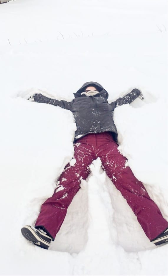 Kerst in Japan: sneeuwengelen maken