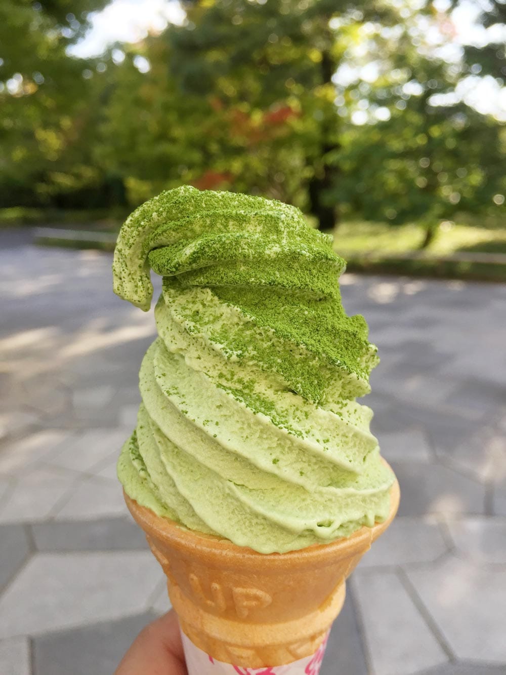 Uji, ijs van groene thee
